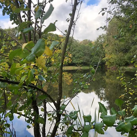 Rustikale Wanderhuette Am Angelteich