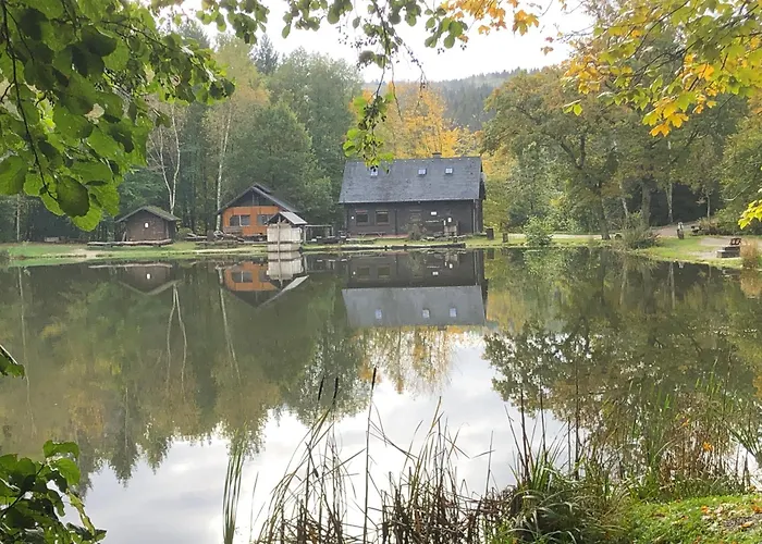 Rustikale Wanderhuette Am Angelteich דירה *